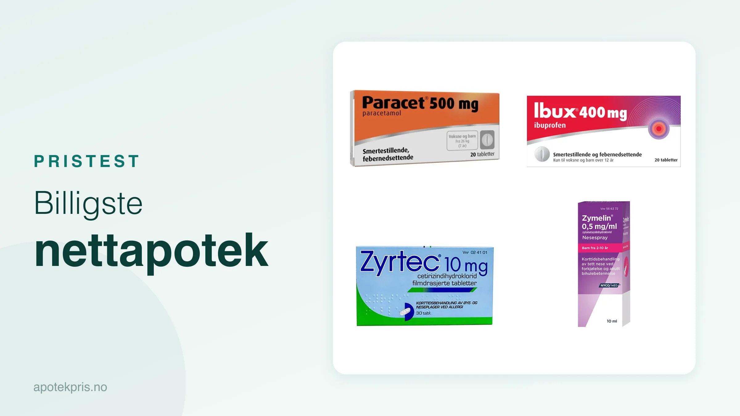 Billigste nettapotek – prissammenligning av populære apotekprodukter