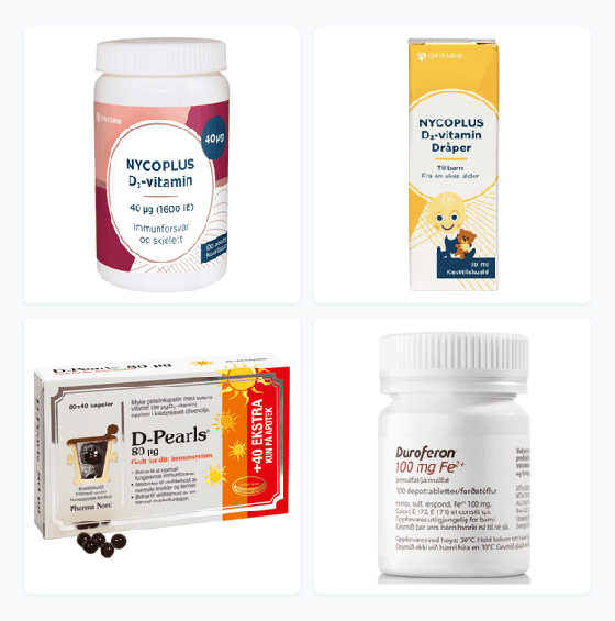 Billigste vitaminer og kosttilskudd 2026