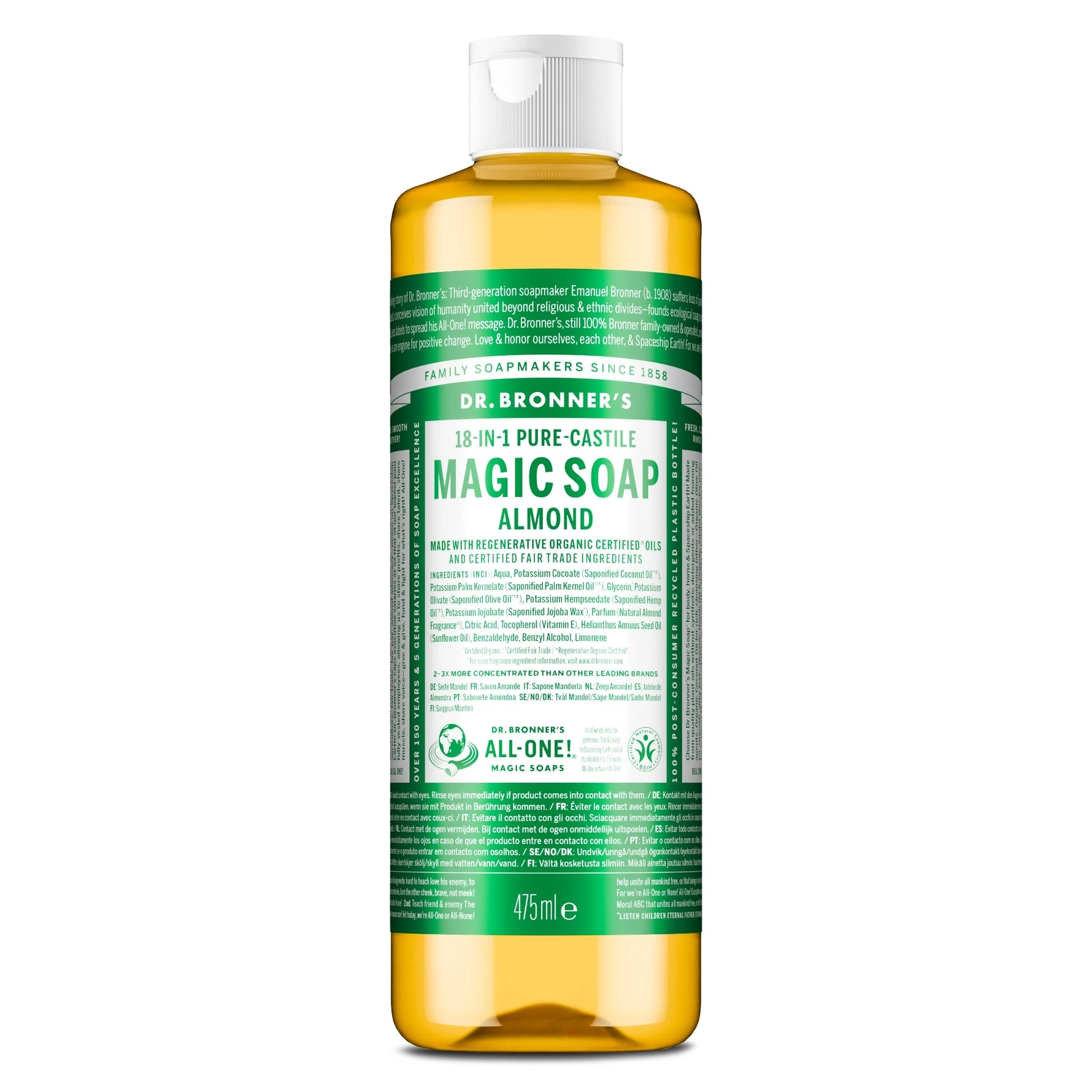 Dr. Bronner's Almond Liquid Soap 475 ml