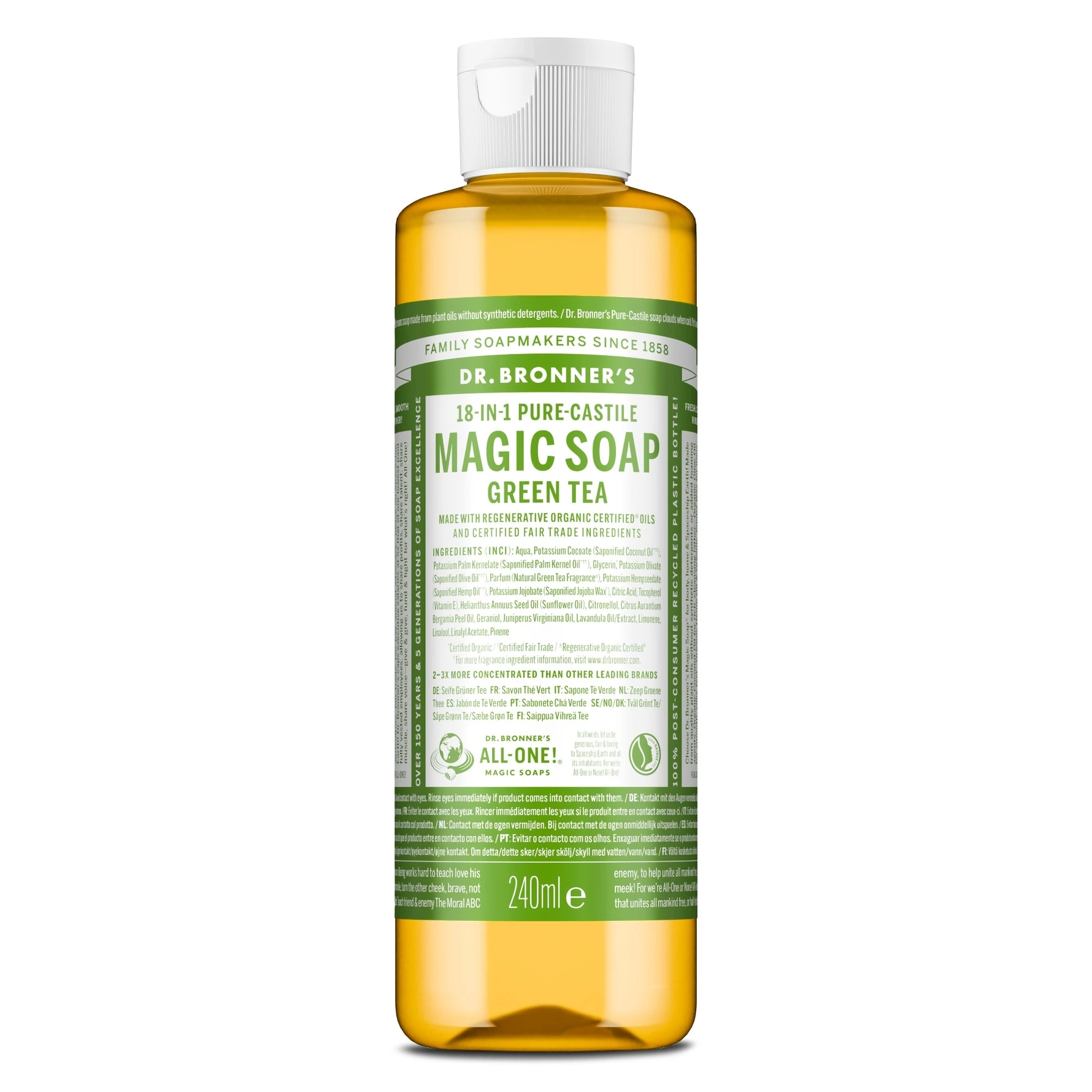 Dr. Bronner's All-One Magic Soap Green Tea 240 ml