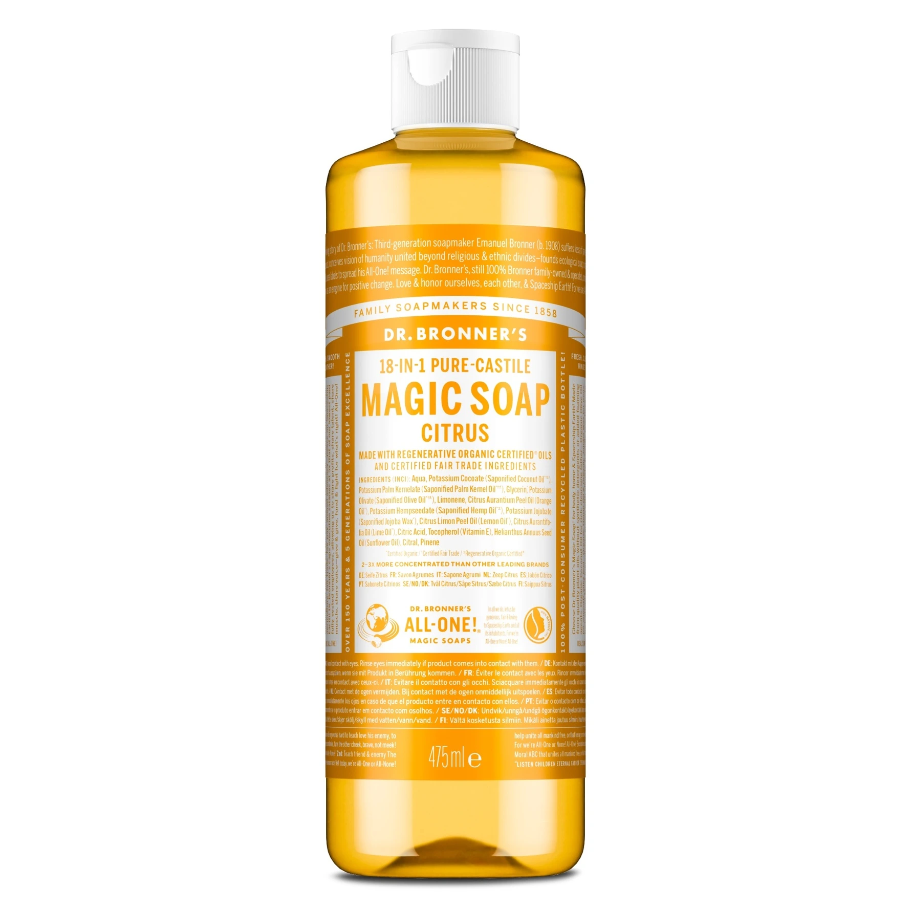 Dr. Bronner's Citrus Liquid Soap 475 ml