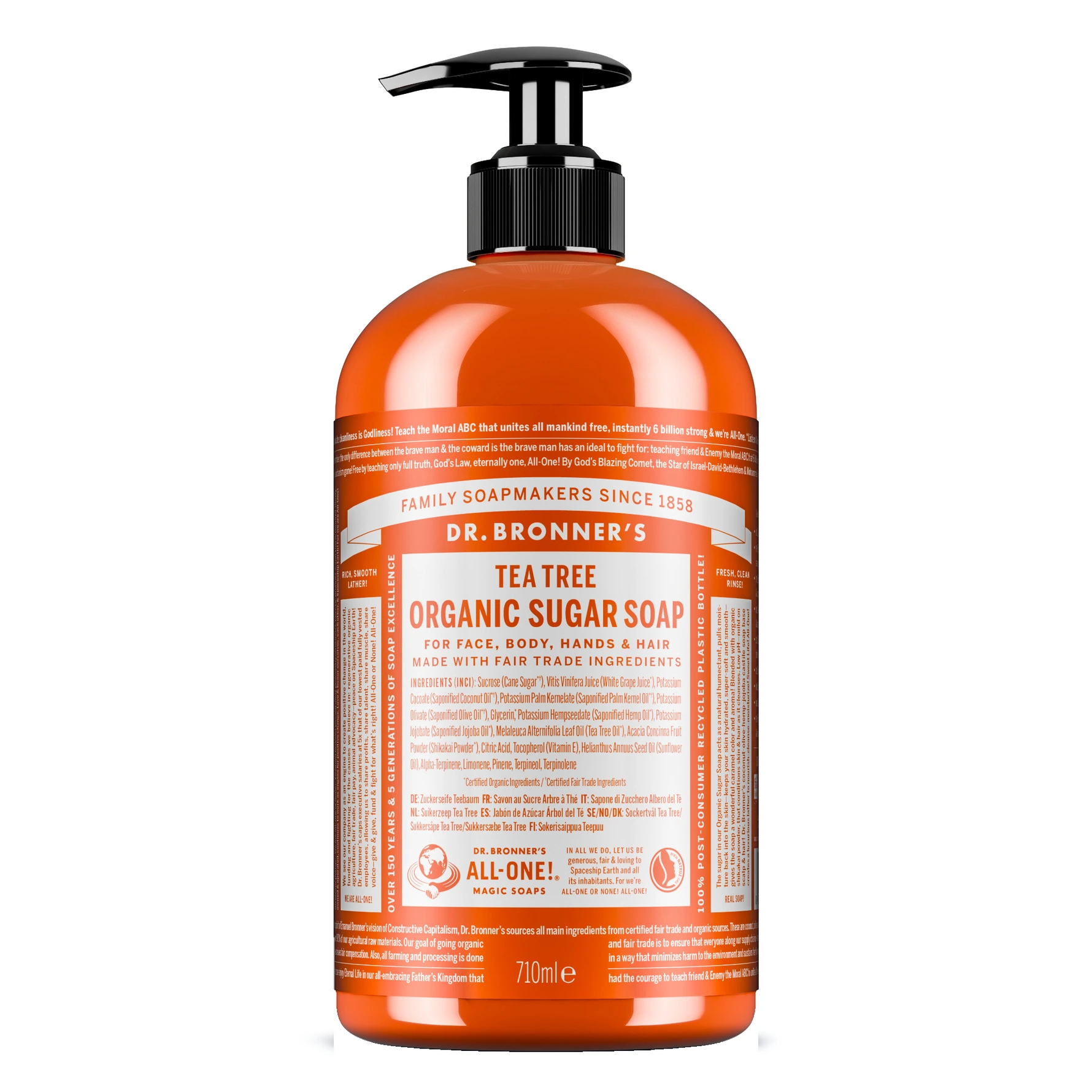 Dr. Bronner's Tea Tree Organic Sugar Soap 710 ml