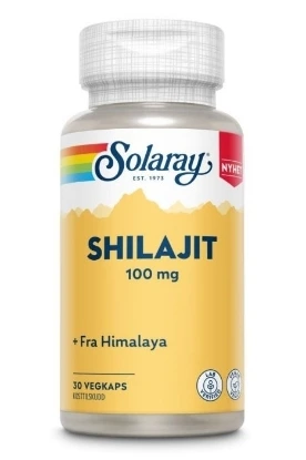 Solaray Shilajit 30 kapsler – Naturlig kompleks fra Himalaya med fulvinsyre & mineraler
