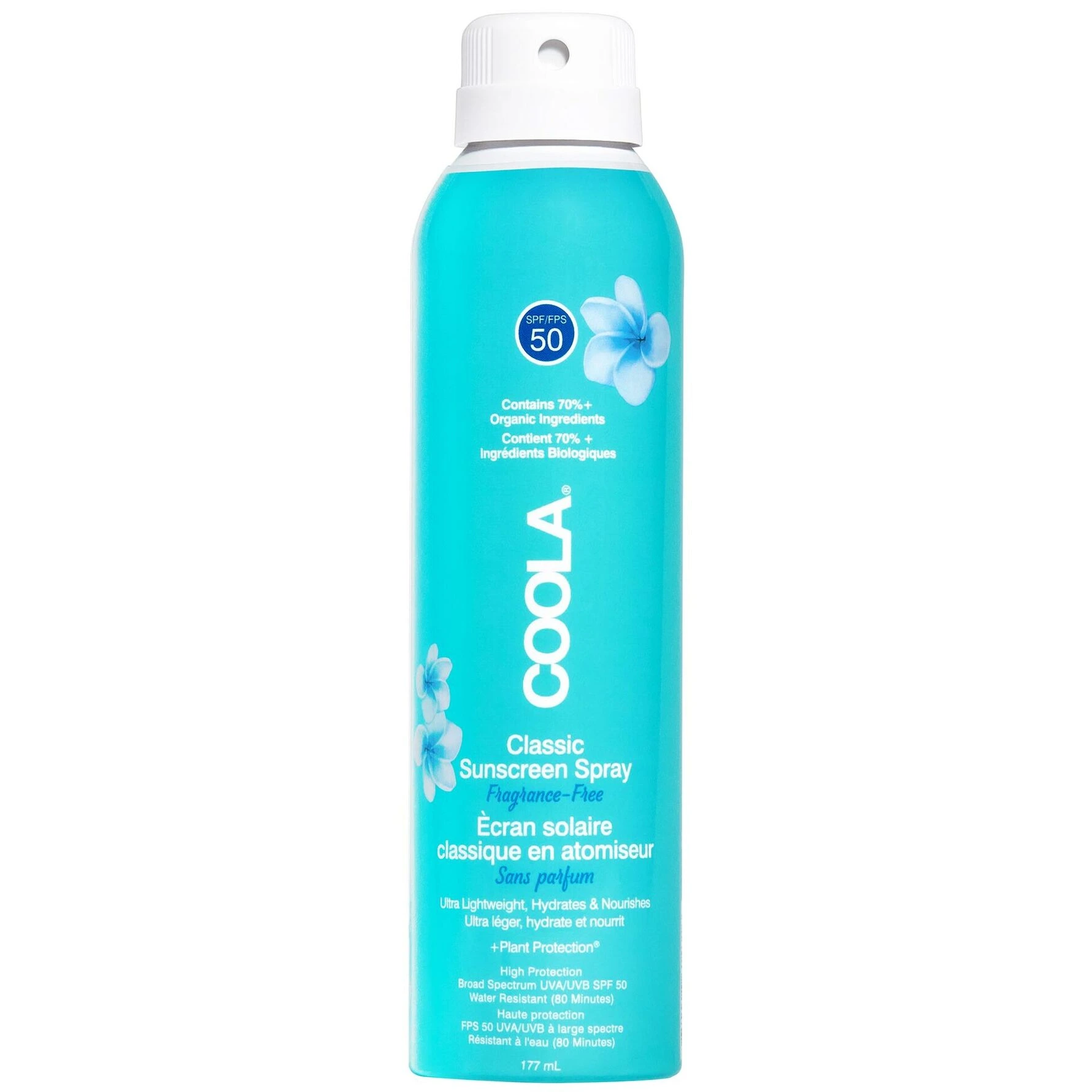 Coola Classic SPF50 Body Spray Fragrance Free 177 ml