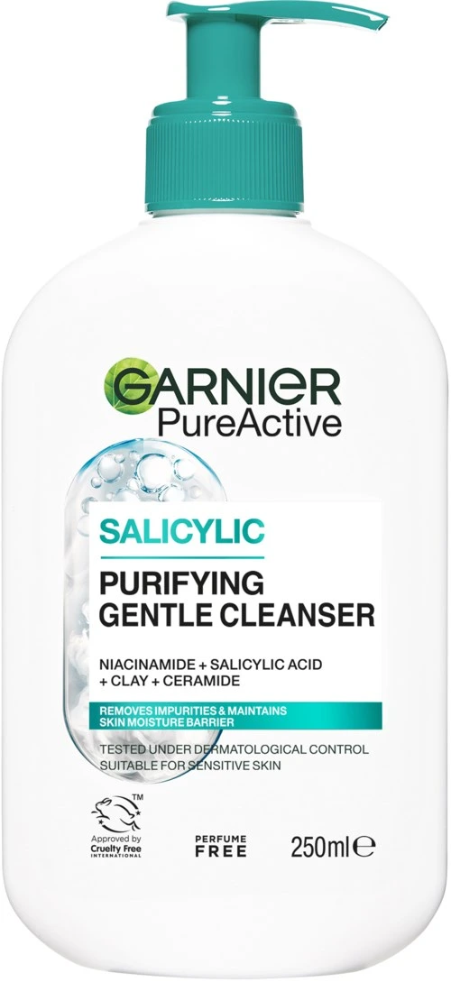 Garnier PureActive Salicylic Purifying Gentle Cleanser For Impure Skin 250 ml