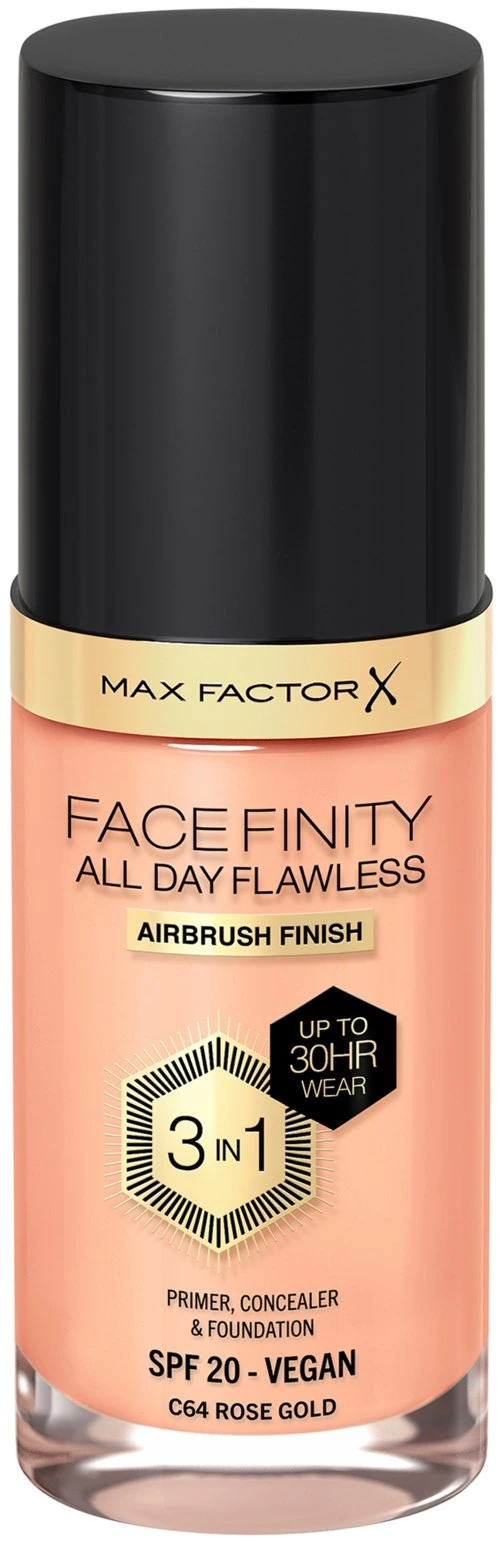 Max Factor Facefinity All Day Flawness 3in1 Liquid Foundation 64 Rose Gold