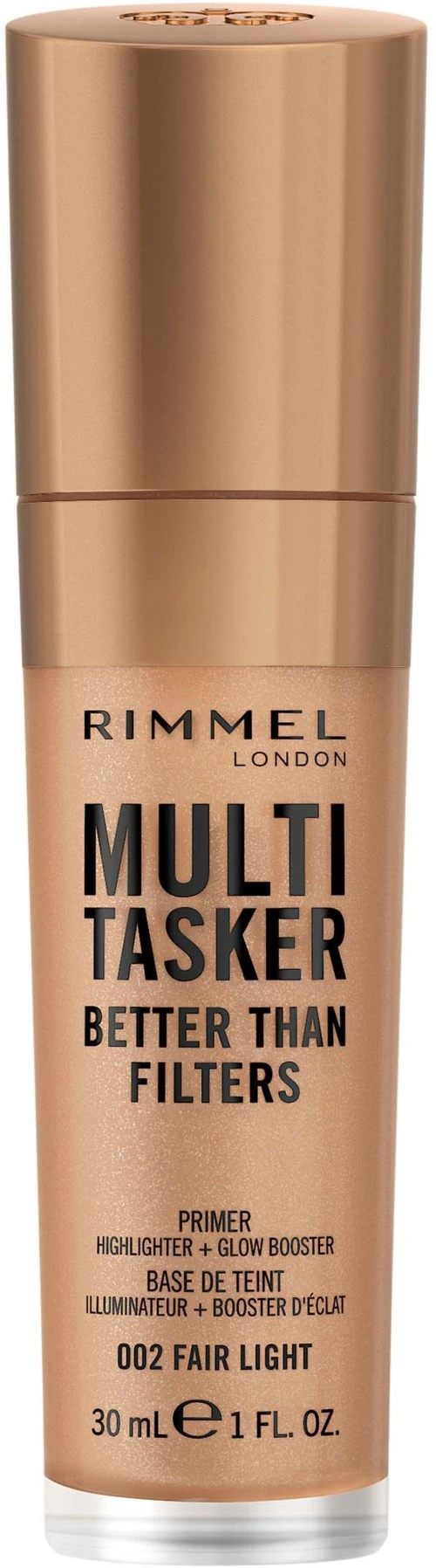 Rimmel Kind & Free Multi-Tasker Better Than Filters Face Primer Glow Booster and Highlighter 002 Fair Light