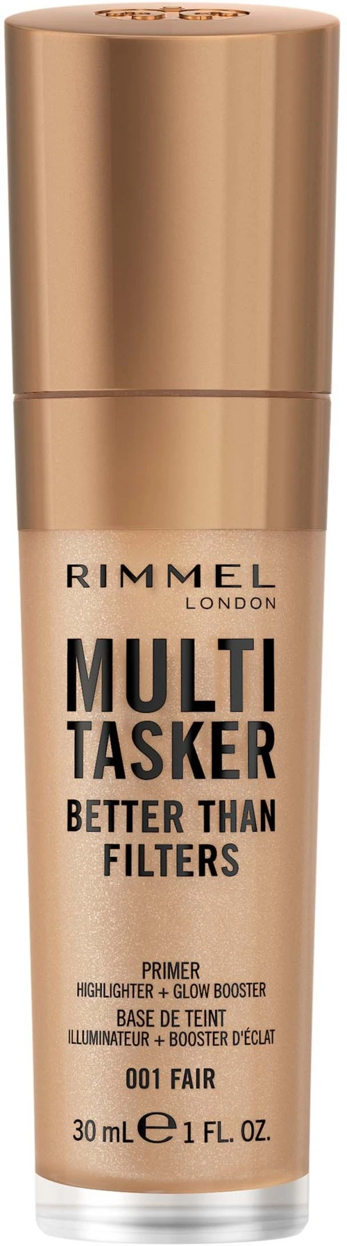 Rimmel Kind & Free Multi-Tasker Better Than Filters Face Primer Glow Booster and Highlighter 001 Fair