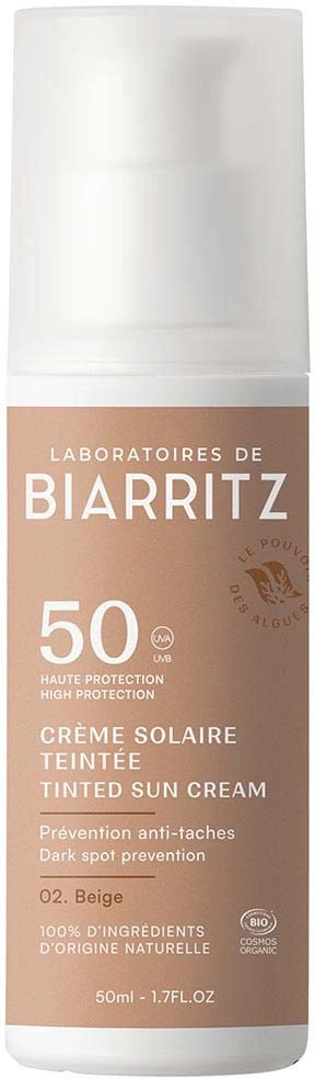 Laboratoires de Biarritz DERMO Suncare Tinted Face Sunscreen SPF50 Beige 50 ml