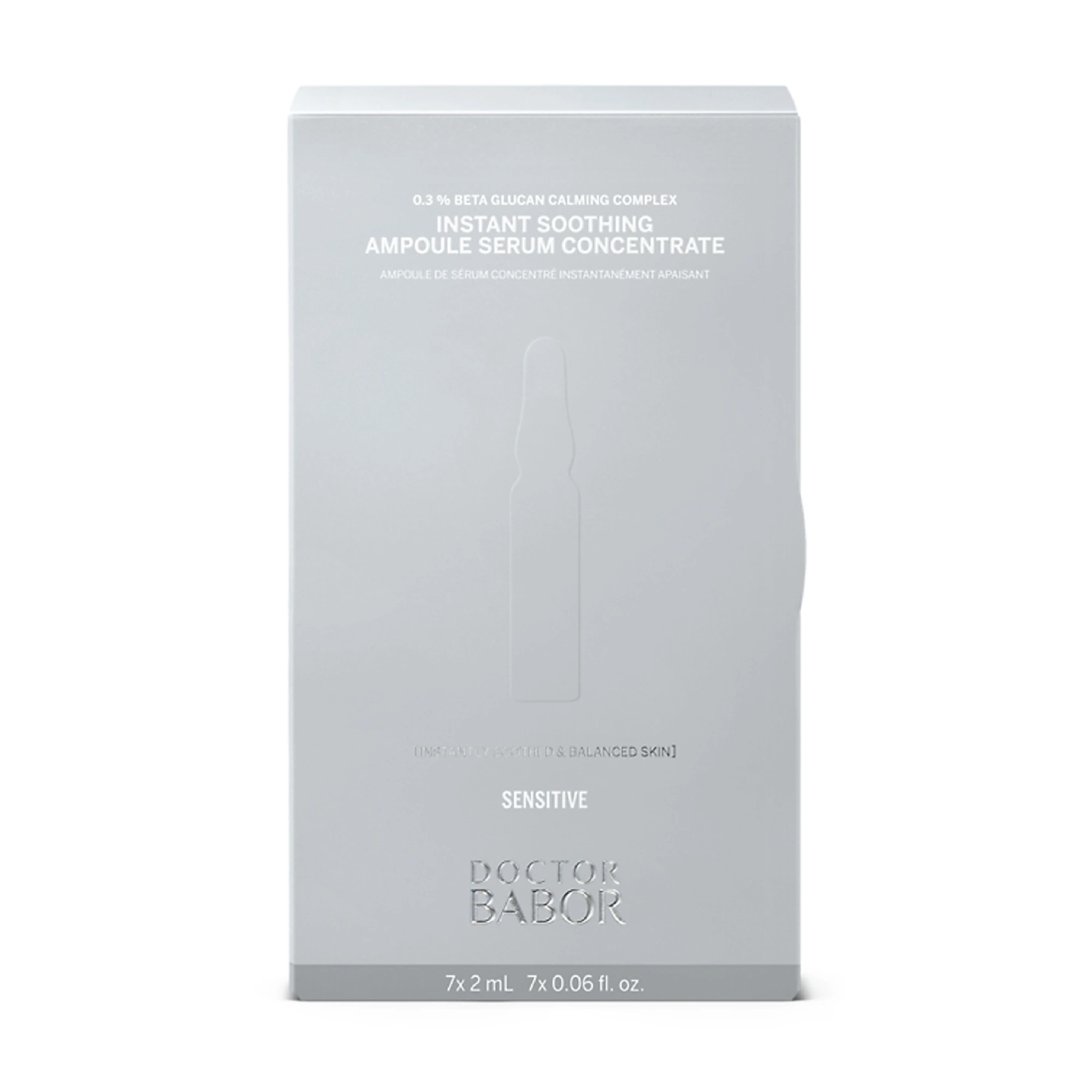 BABOR Doctor Babor Sensitive Instant Soothing Ampoule Serum Concentrate, 7 x 2 ml
