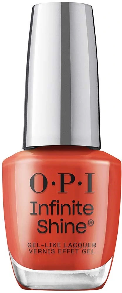 OPI Infinite Shine Knock 'Em Red