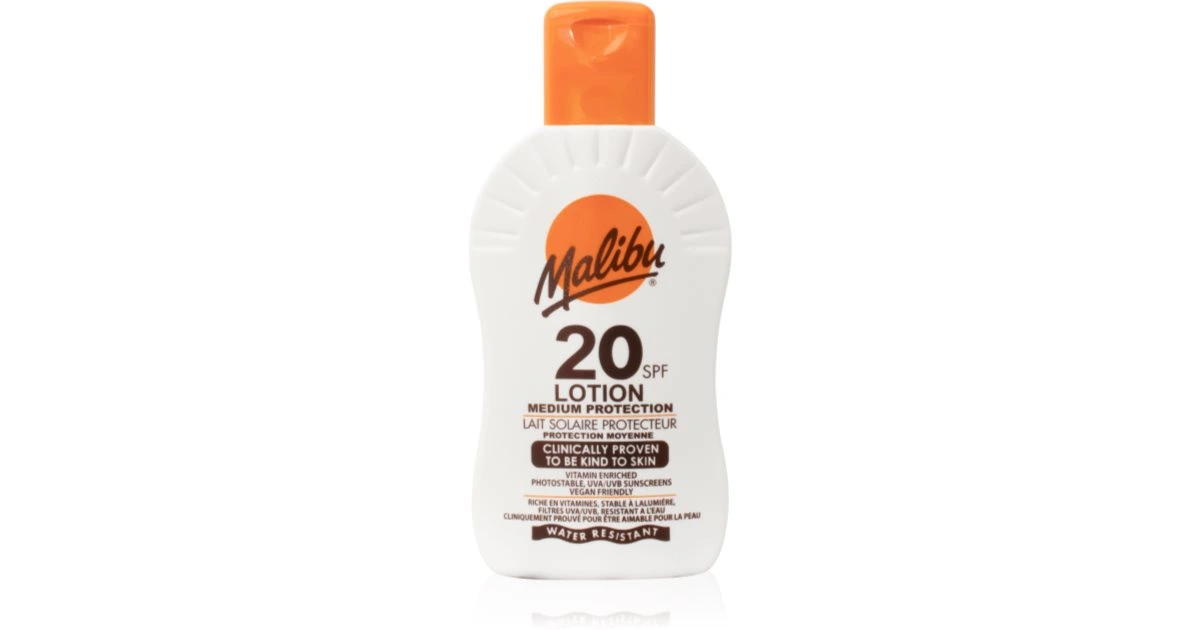 Malibu Middels beskyttende melkekrem SPF 20 200 ml