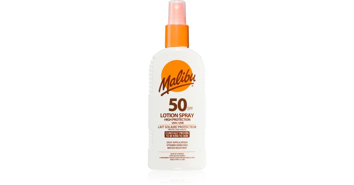 Malibu Spray Lotion SPF50 - Vanntett solspray - 200ml