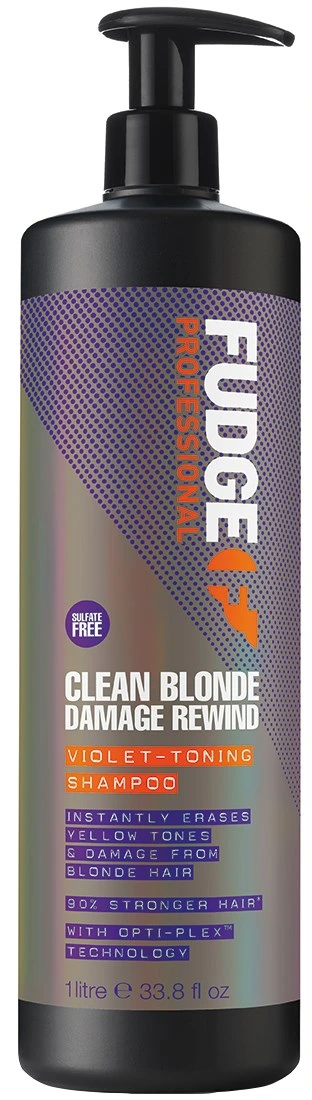 Fudge Clean Blonde Damage Rewind Violet-Toning Shampoo 1000 ml
