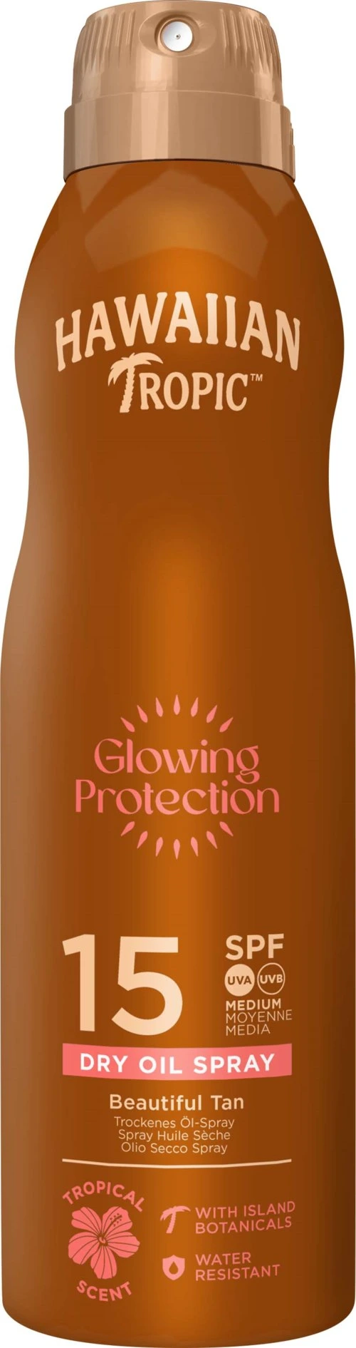 Hawaiian Tropic Glowing Protection Oil C-Spray SPF15 177 ml