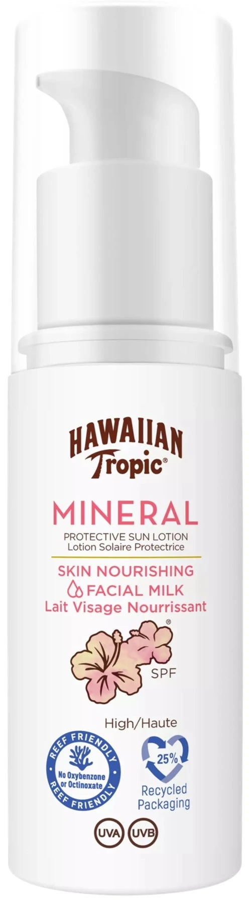 Hawaiian Tropic Mineral Sun Milk Face SPF30 50 ml