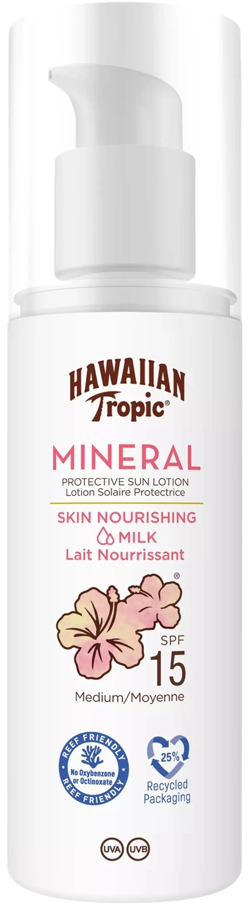 Hawaiian Tropic Mineral Sun Milk Lotion SPF15 100 ml