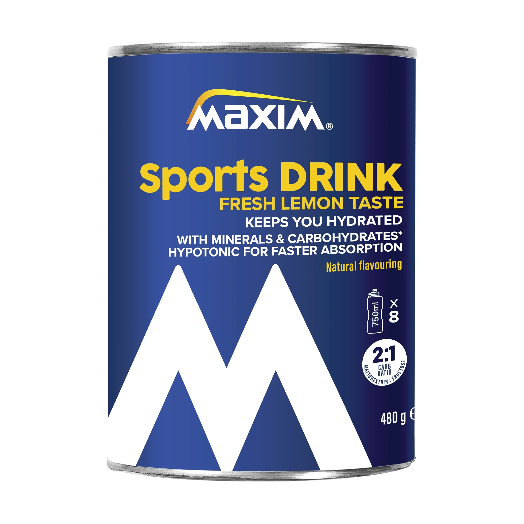 Maxim Sportsdrikk Sitron, 480 g