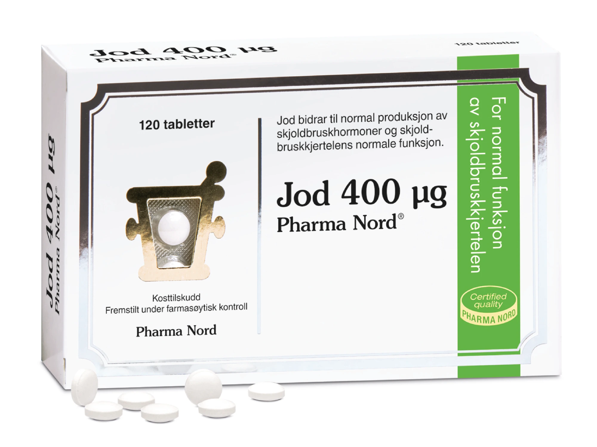 Pharma Nord Jod 400 µg, 120 stk.