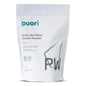 Puori PW1 Gressforet Whey Proteinpulver med Bourbon Vanilje - 900 g.