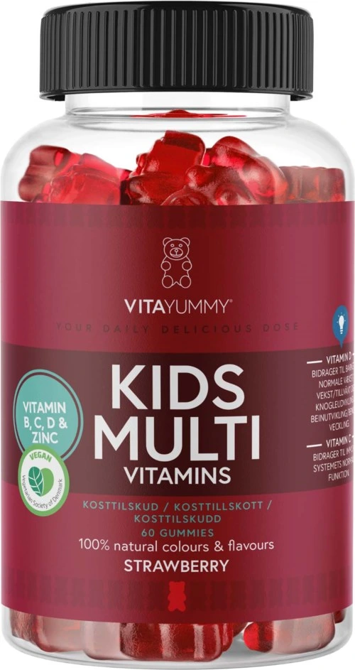 VitaYummy Kids Multi Vitamins Strawberry 60 stk