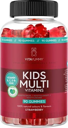 Kids Multivitamin Jordbær 90 st Gummies