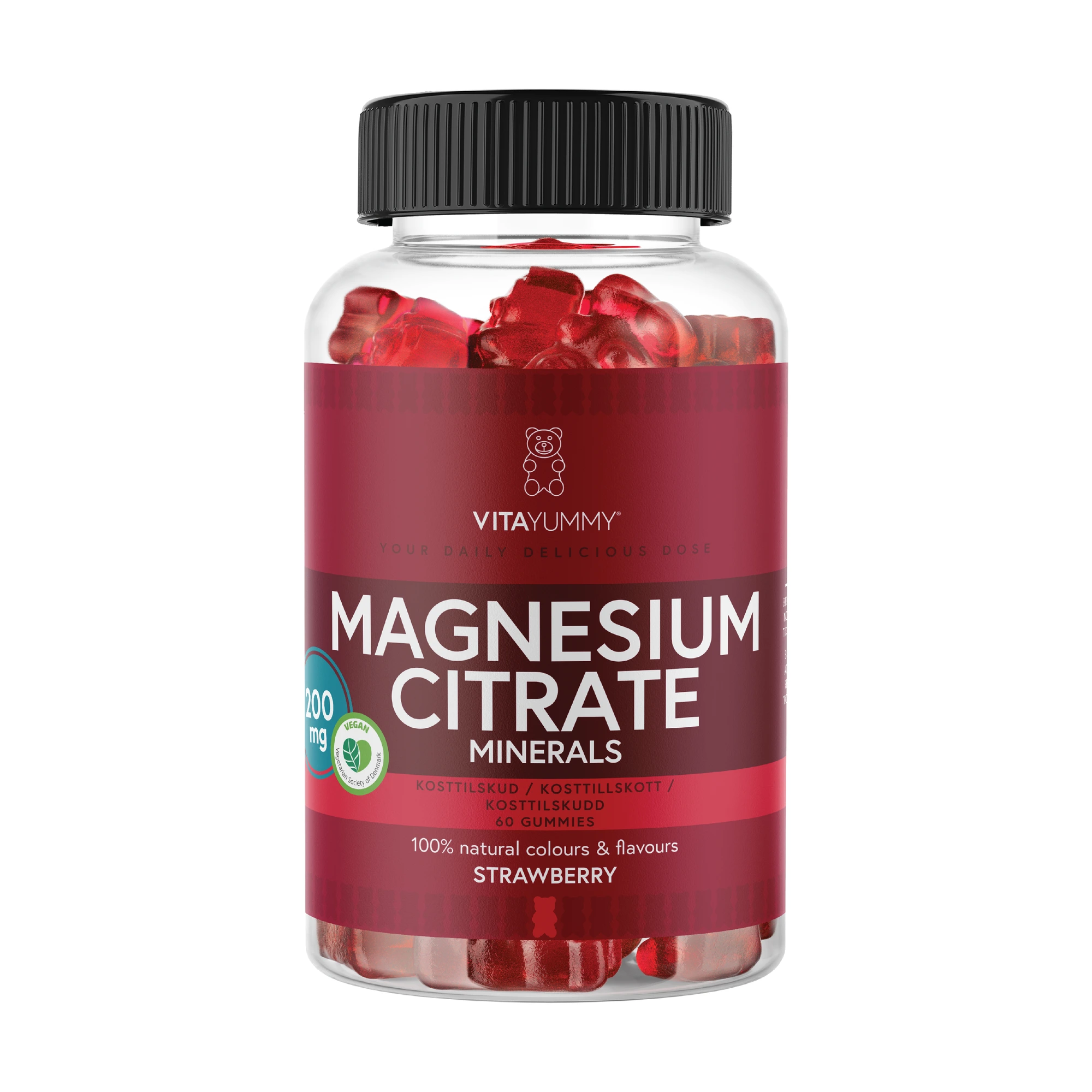 VitaYummy Magnesium Citrate Strawberry - 60 stk.
