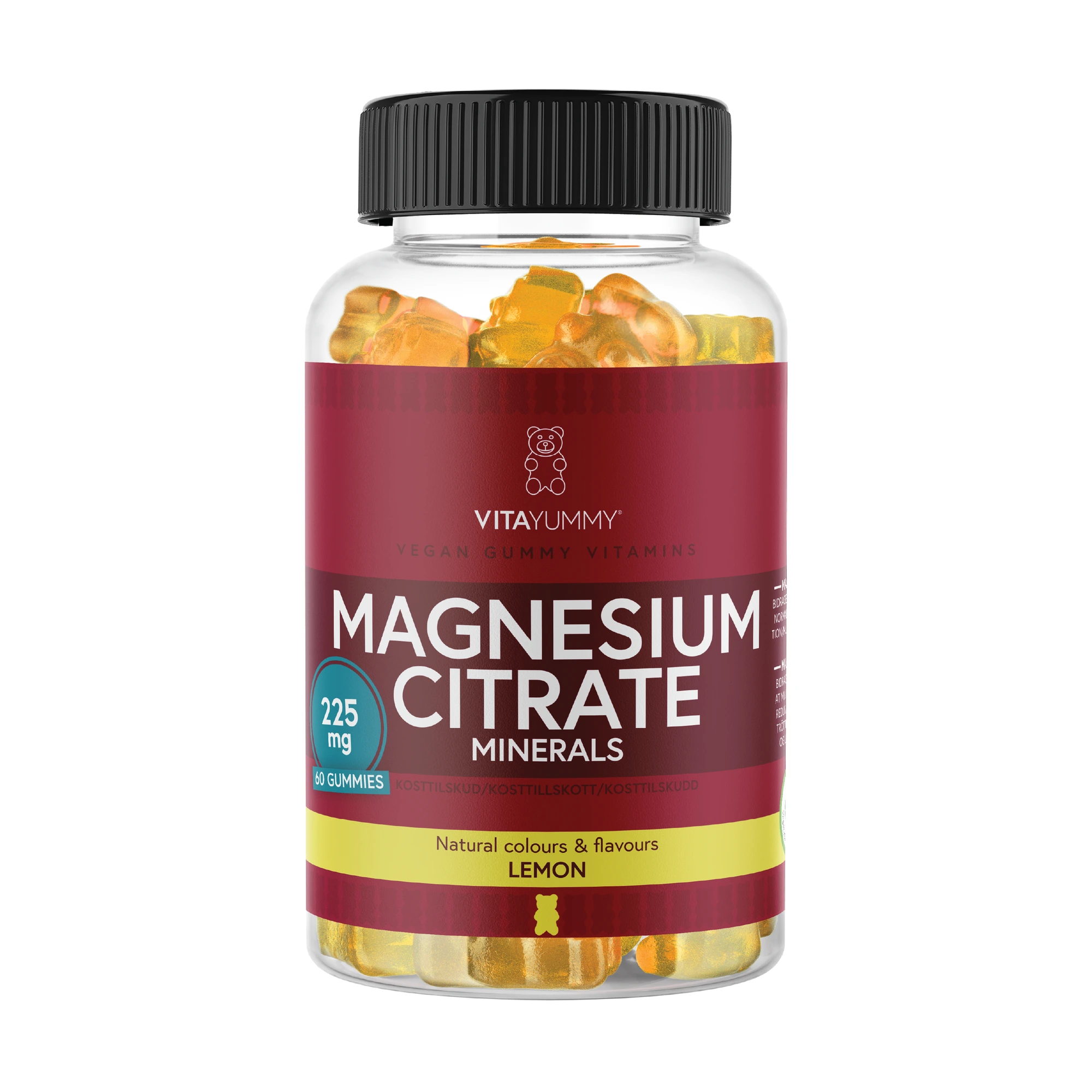 VitaYummy Magnesium Citrate, Sitron, 60 stk.