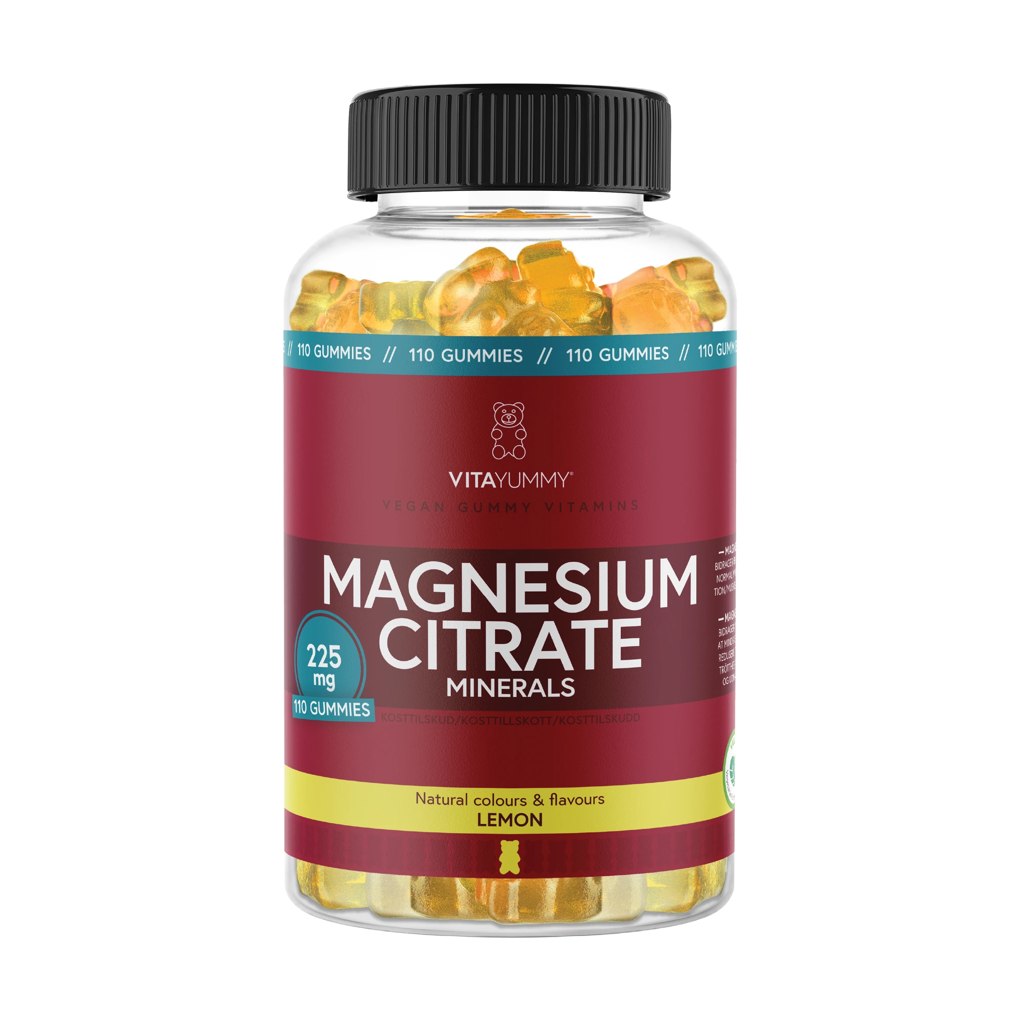 VitaYummy Magnesium Citrate, Sitron, 110 stk.