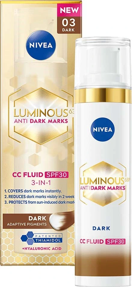 NIVEA Luminous630 Anti Dark-Spot CC Fluid 3-in-1 SPF30 Dark