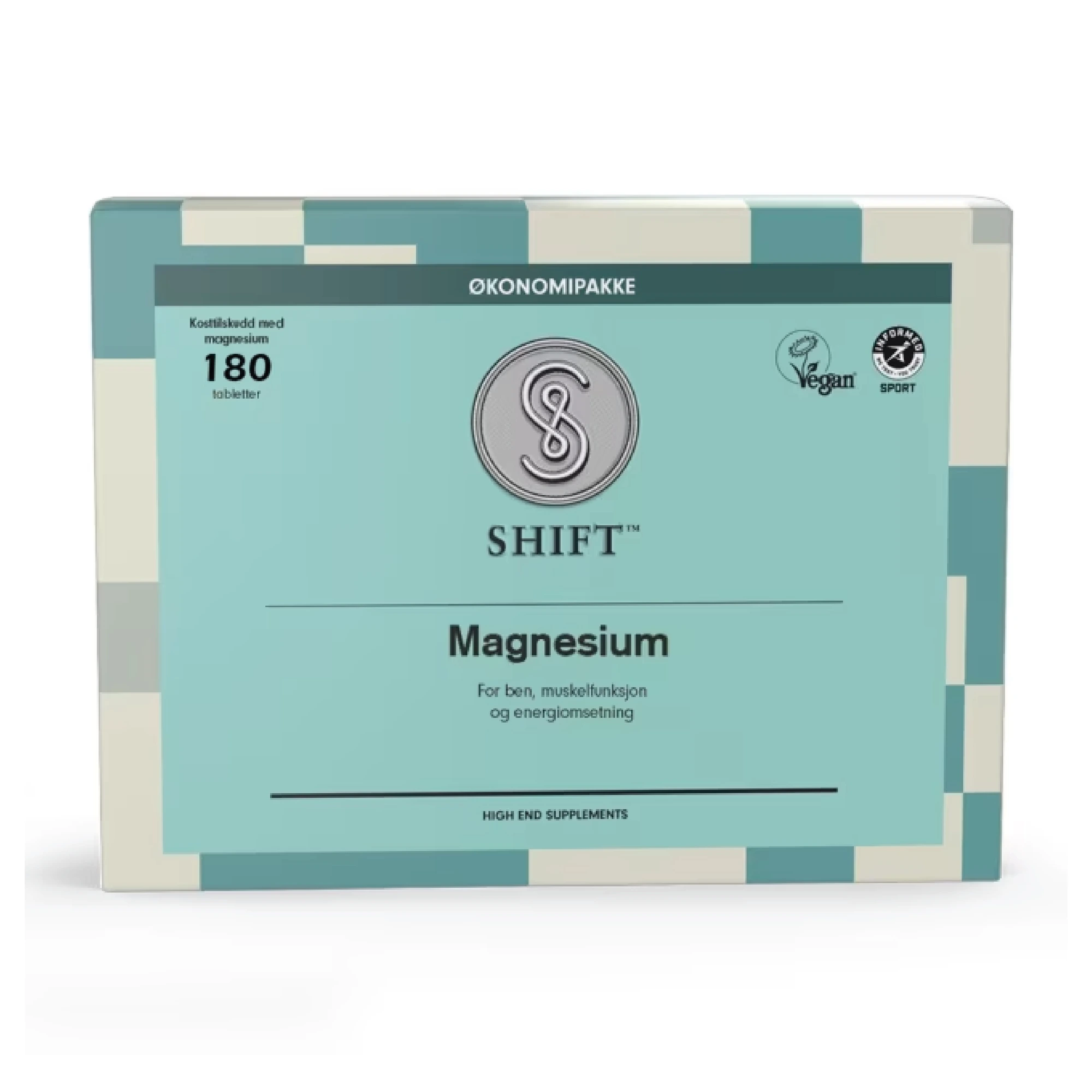 SHIFT Magnesium tabletter, 180 stk.