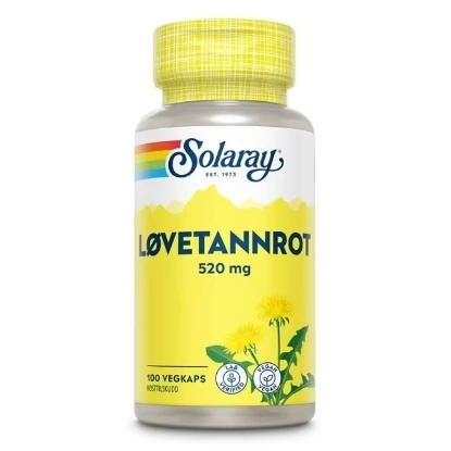 Solaray Løvetannrot 100 kapsler – Leverstøtte, fordøyelse & naturlig avgiftning