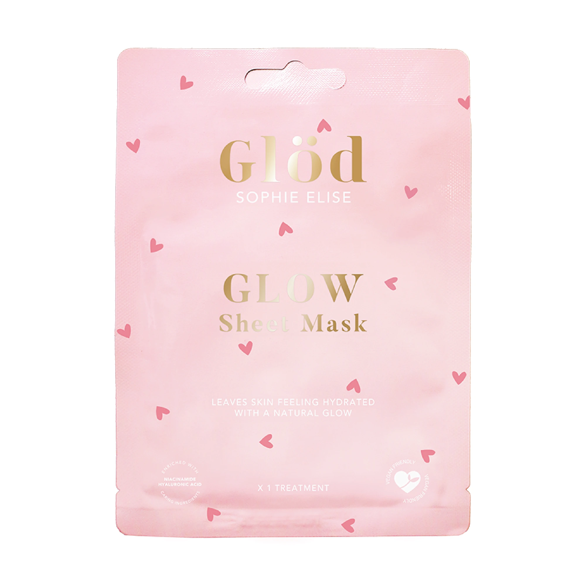 Glöd Sophie Elise Pink Glow Sheet Mask, 23 g
