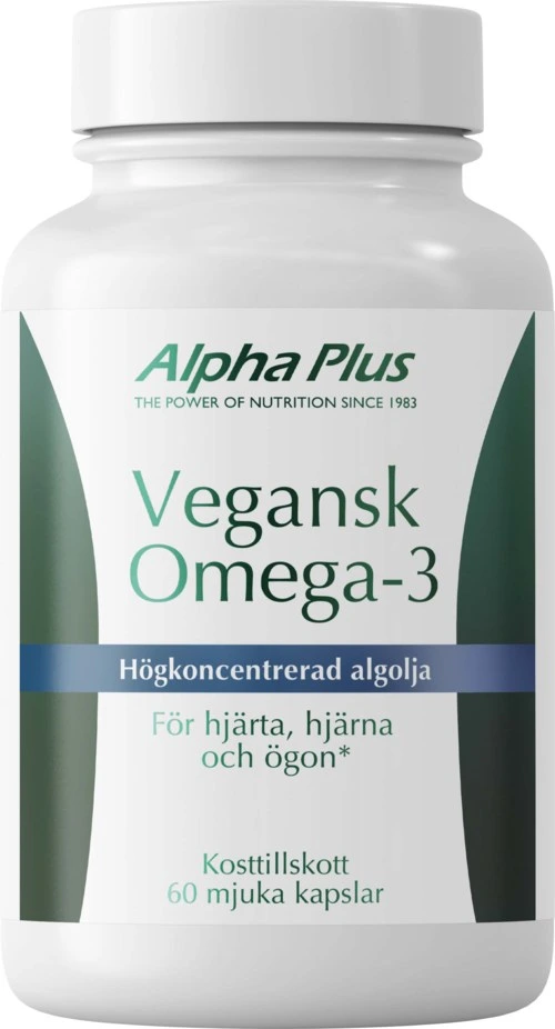 Alpha Plus Vegan Omega-3 60 Soft Caps
