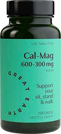 Great Earth Cal-Mag 600/300 mg 120 Tab