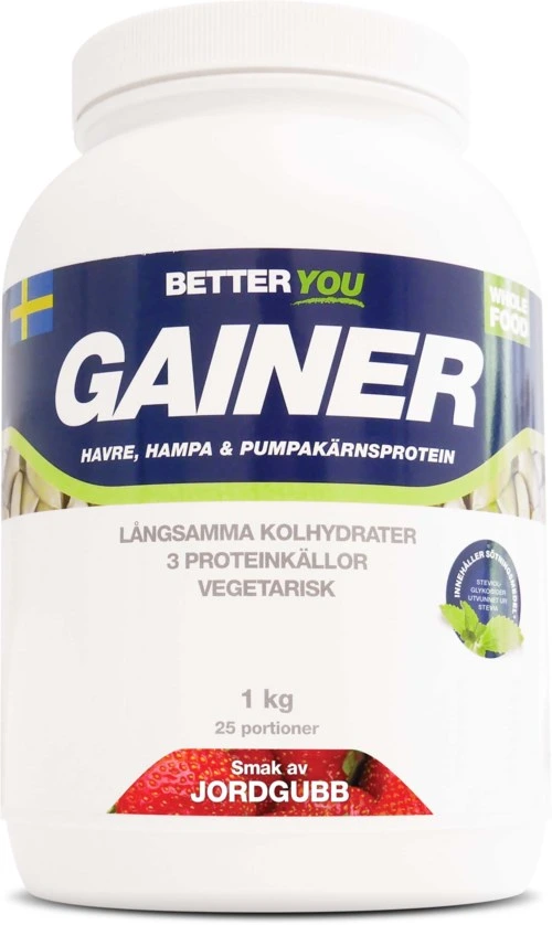 Better You Whole Food Gainer Jordgubb 1000 g