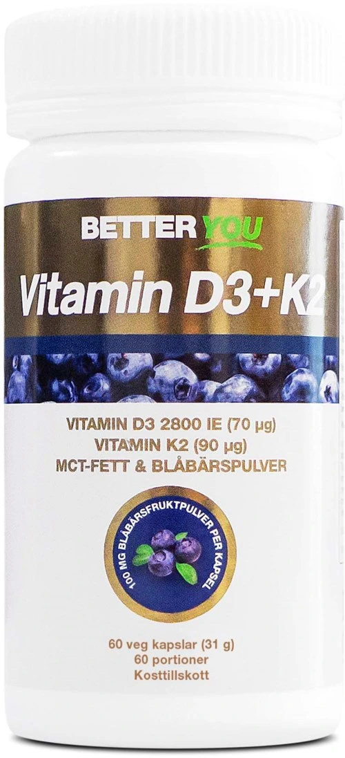 Better You Vitamin D3+K2 60 stk