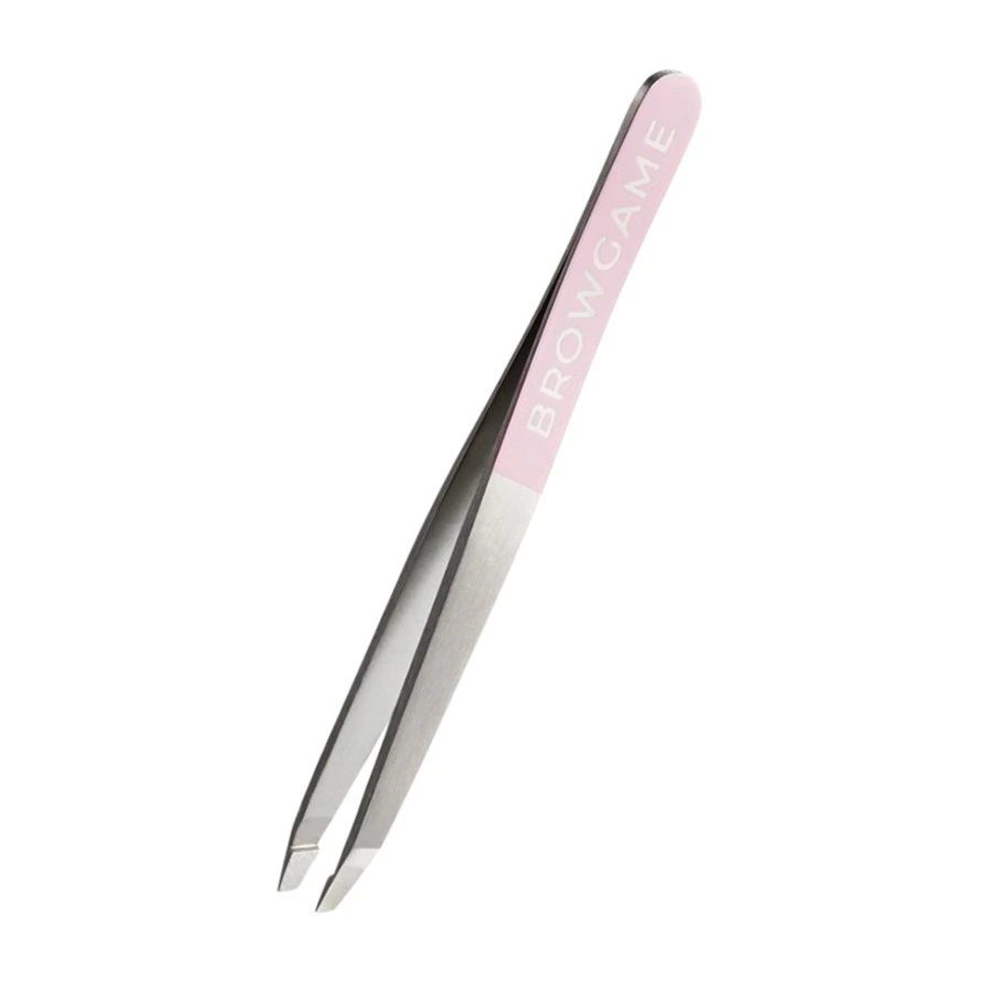 Browgame Cosmetics Original Tweezer Slanted - Pink - 1 stk.
