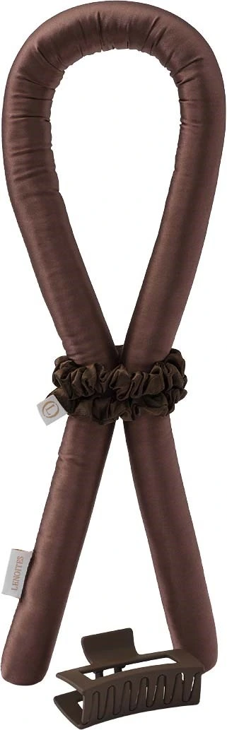 Lenoites Heatless Curls in Mulberry Silk Small Brown