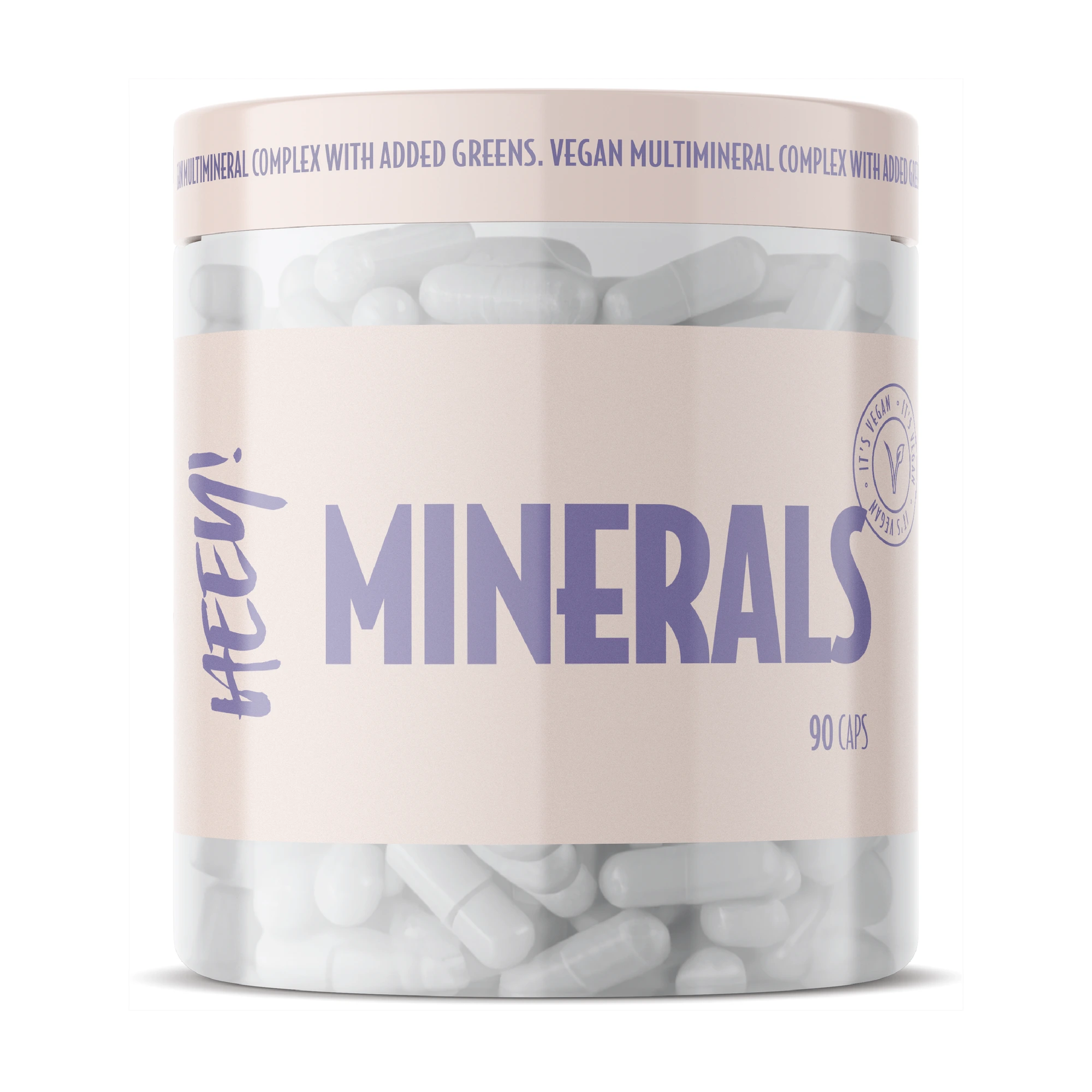 Heey! Multimineral + Greens kapsler, 90 stk.