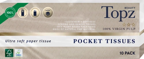 Topz Premium Pocket Tissues 10x10-pack