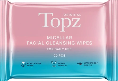 Topz Daily Micellar Facial Cleansing Wipes 20 stk
