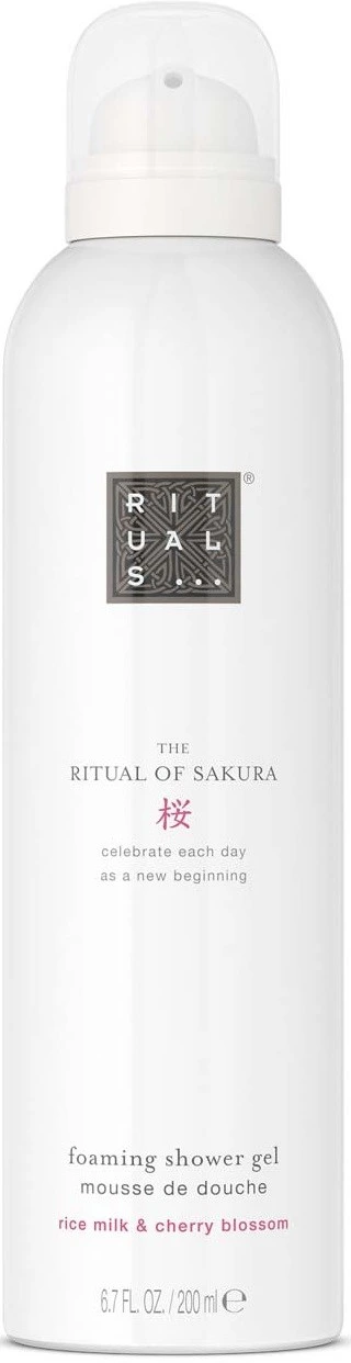 Rituals The Ritual of Sakura Foaming Shower Gel - Floral - Kirsebærblomst & Rismelk 200 ml