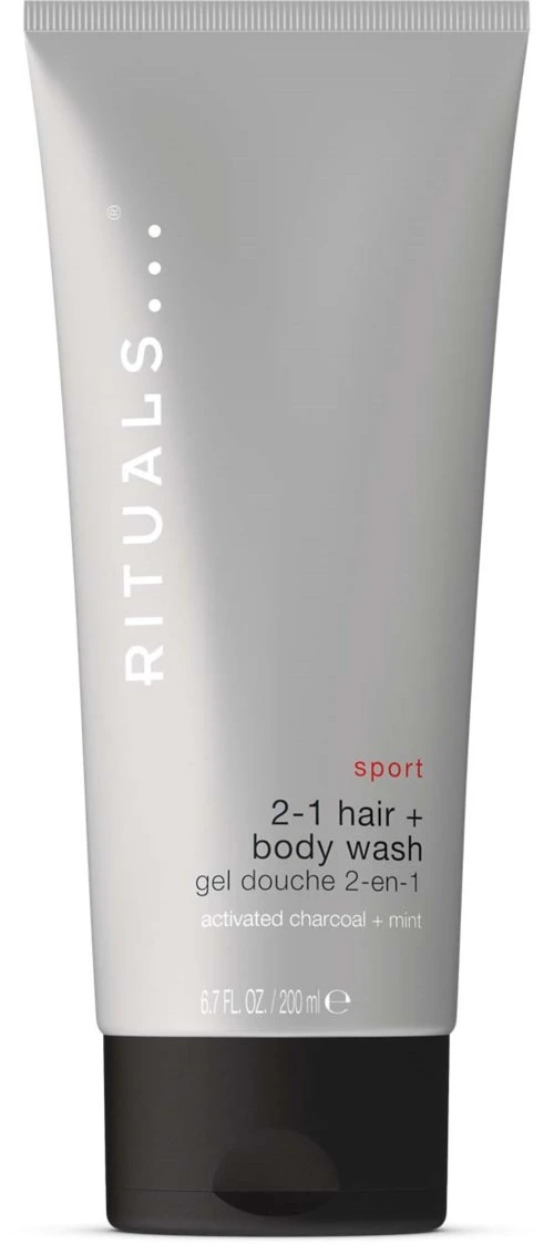 Rituals Sport 2-in-1 Shampoo & Body Wash - Forfriskende - Kull og myntekompleks 200 ml