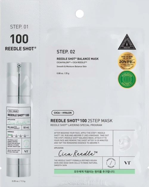 VT Cosmetics Mild Reedle Shot 100 2-step Mask