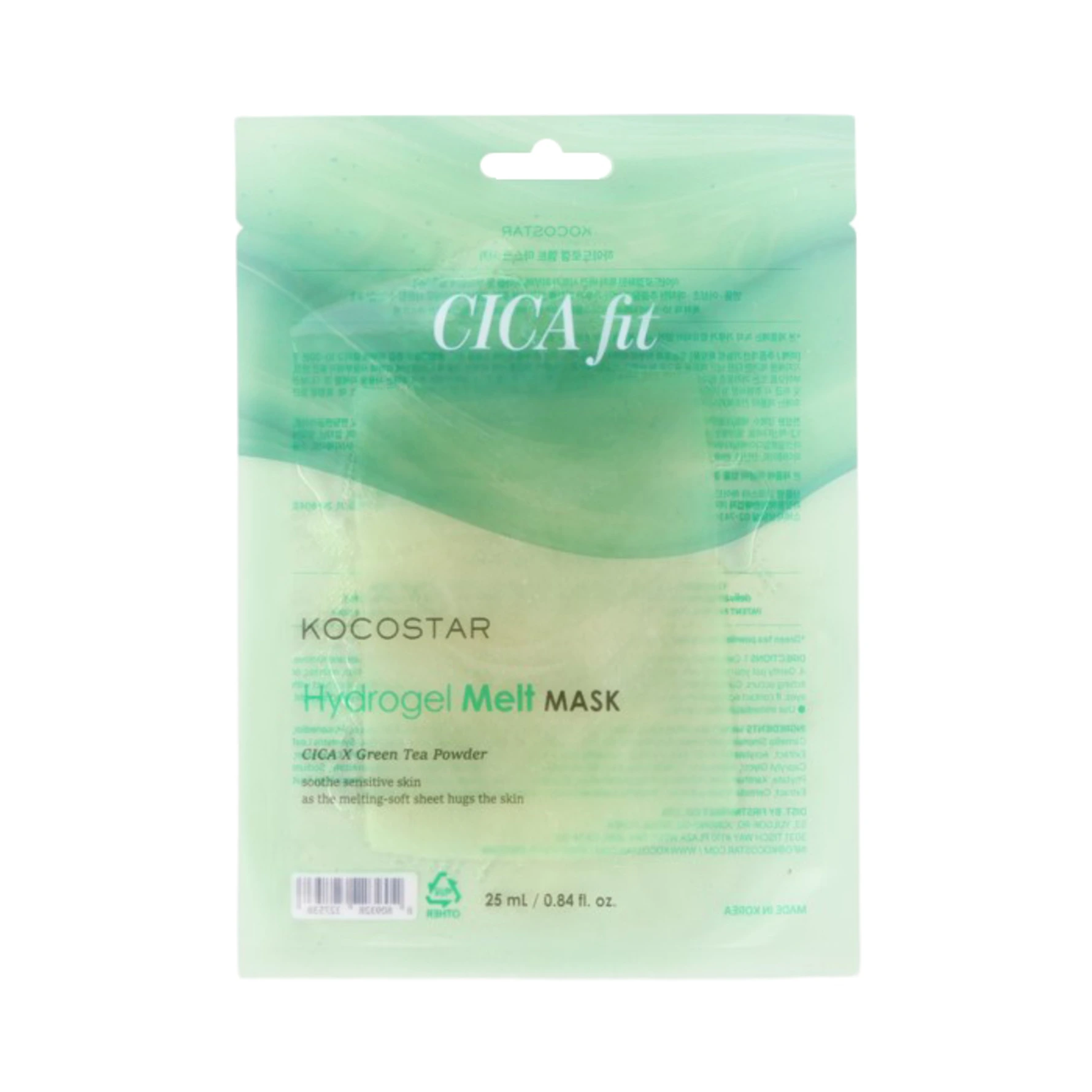KOCOSTAR Hydrogel Melt Mask Cica Fit 25 ml