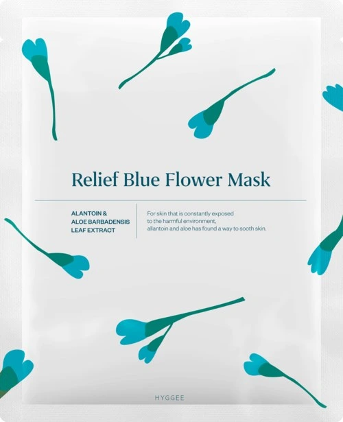 Hyggee Relief Blue Flower Mask