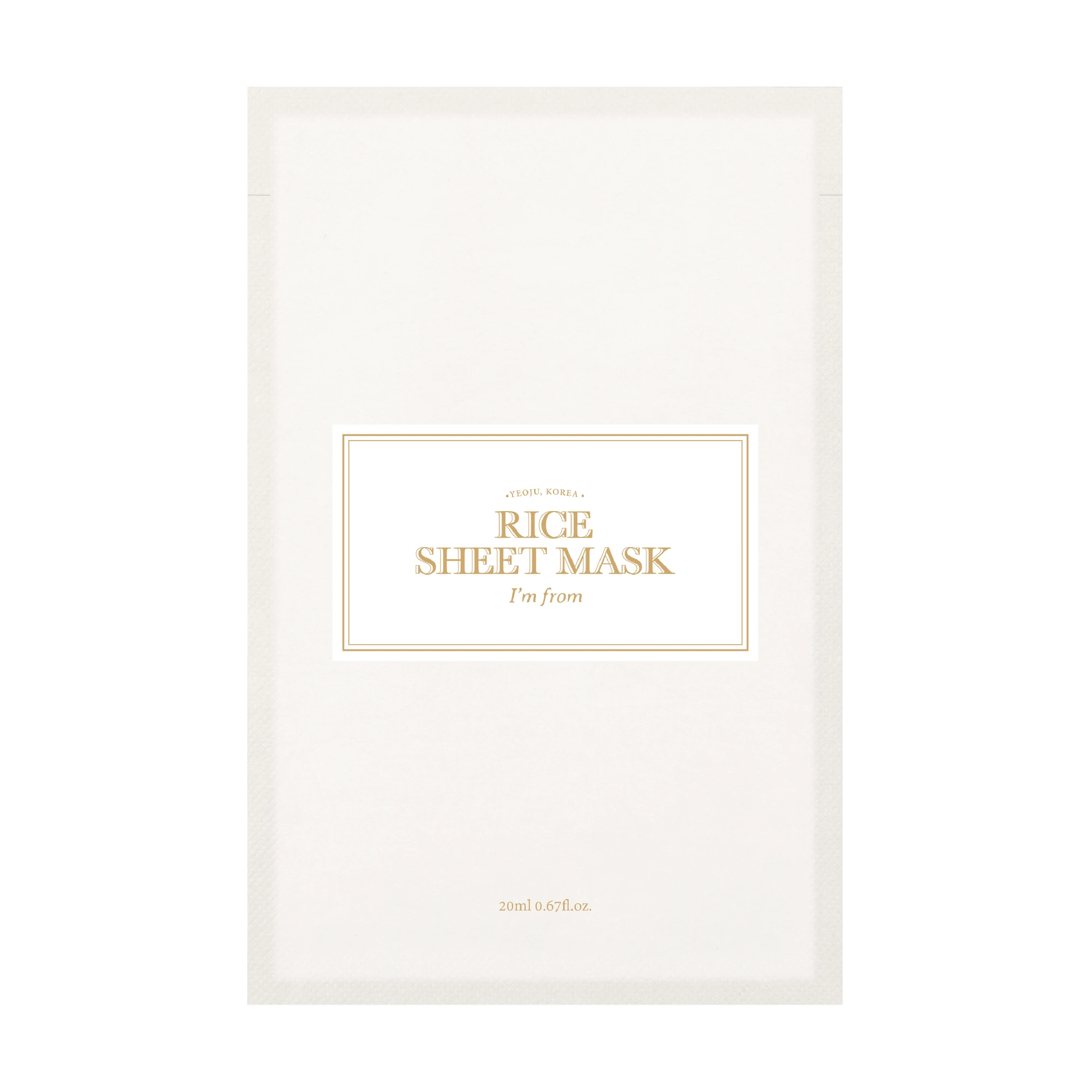 I'm From Rice Sheet Mask, 1 stk.