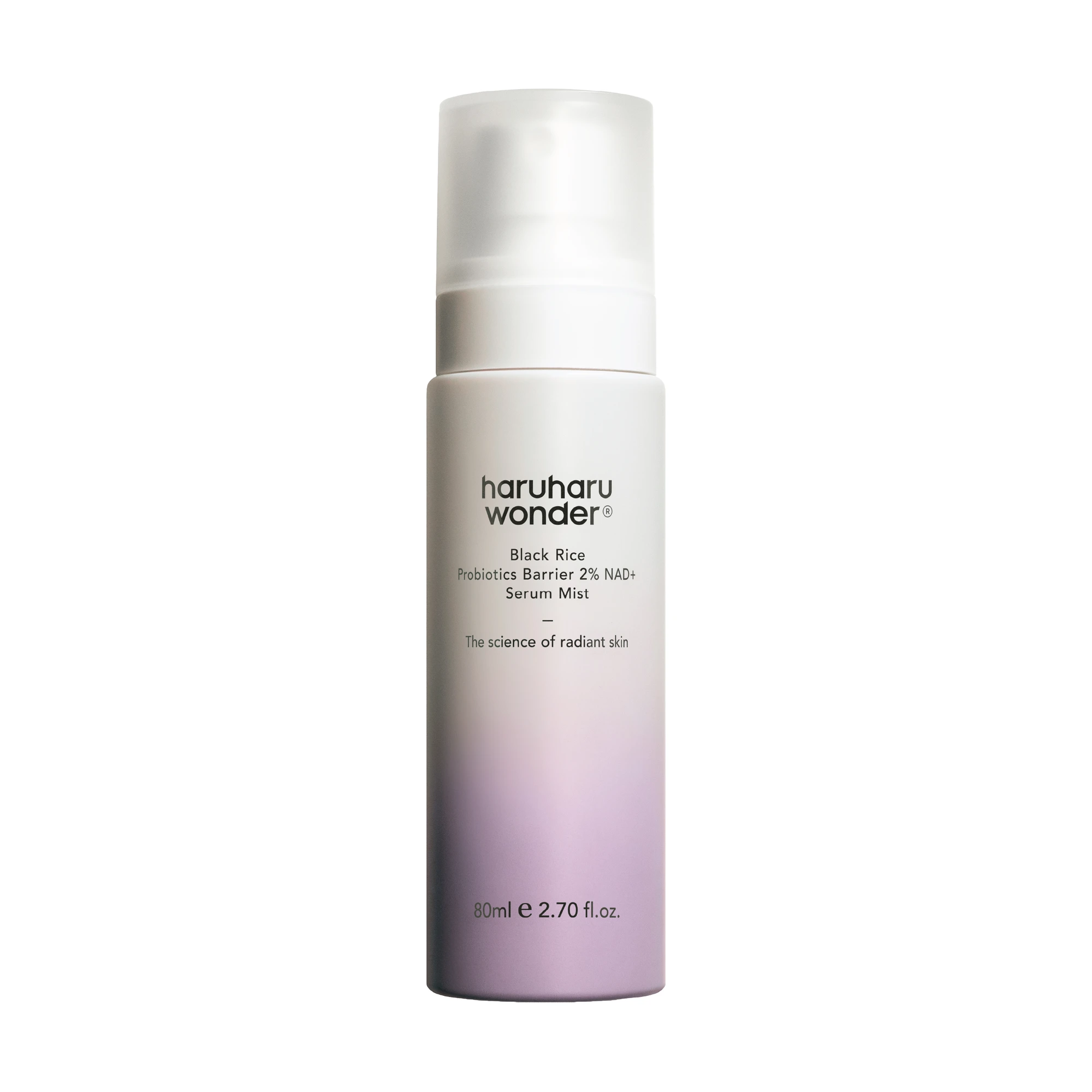 haruharu wonder Black Rice Probiotics Barrier 2% NAD+ Serum Mist, 80 ml