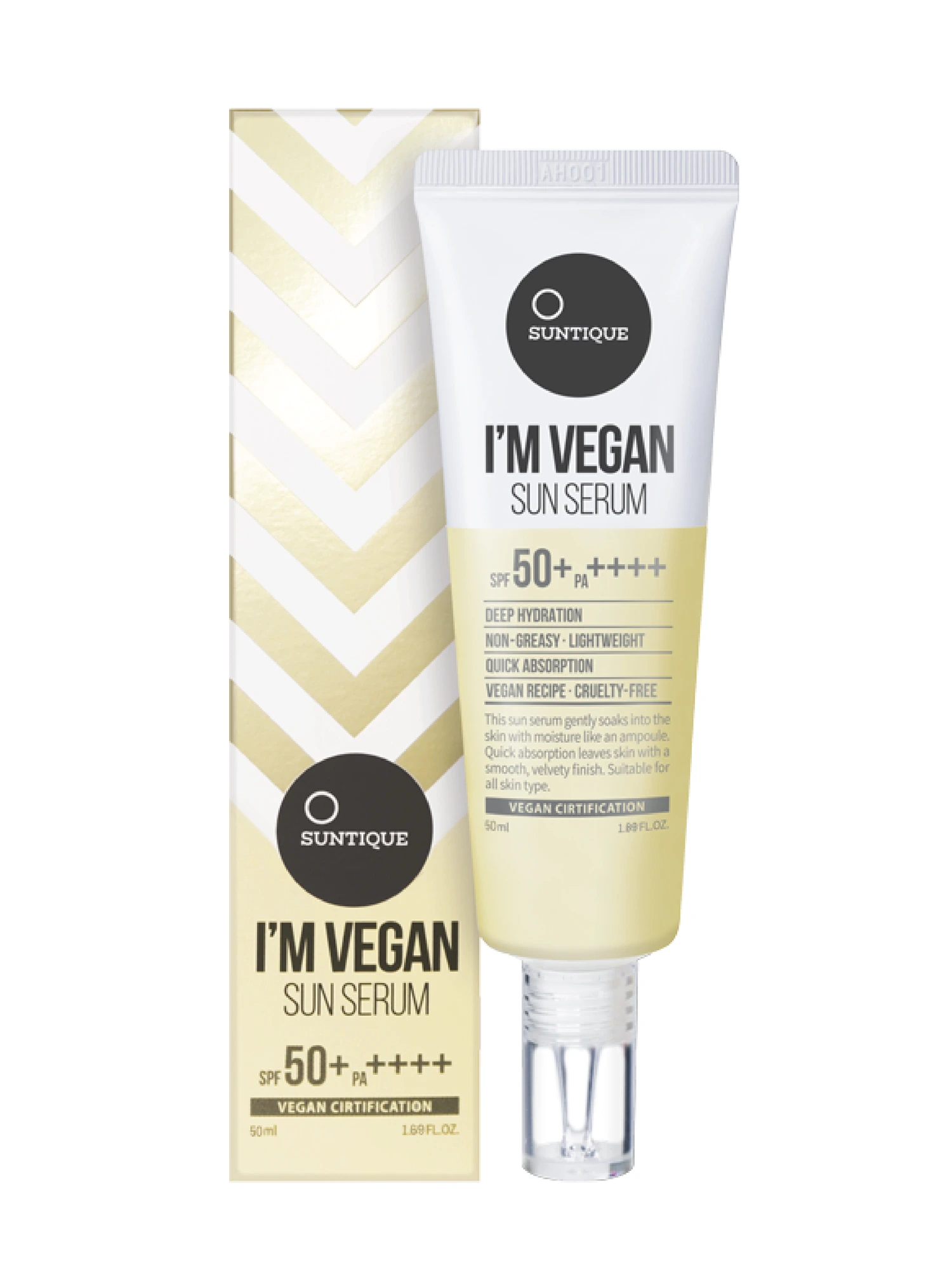 Suntique I’m Vegan Sun Serum SPF50+ PA++++, 50 ml